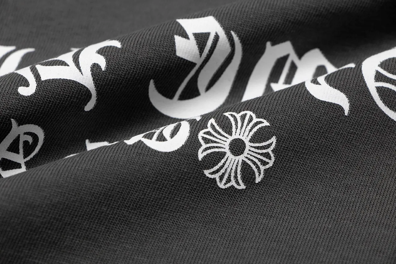 P150 Chrome Hearts Chrome Hearts English Logo Short Sleeve Size: SMLXL Color: Gray